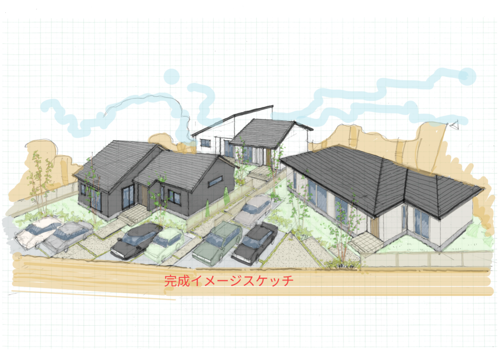 豊前市赤熊３宅地完成イメージ